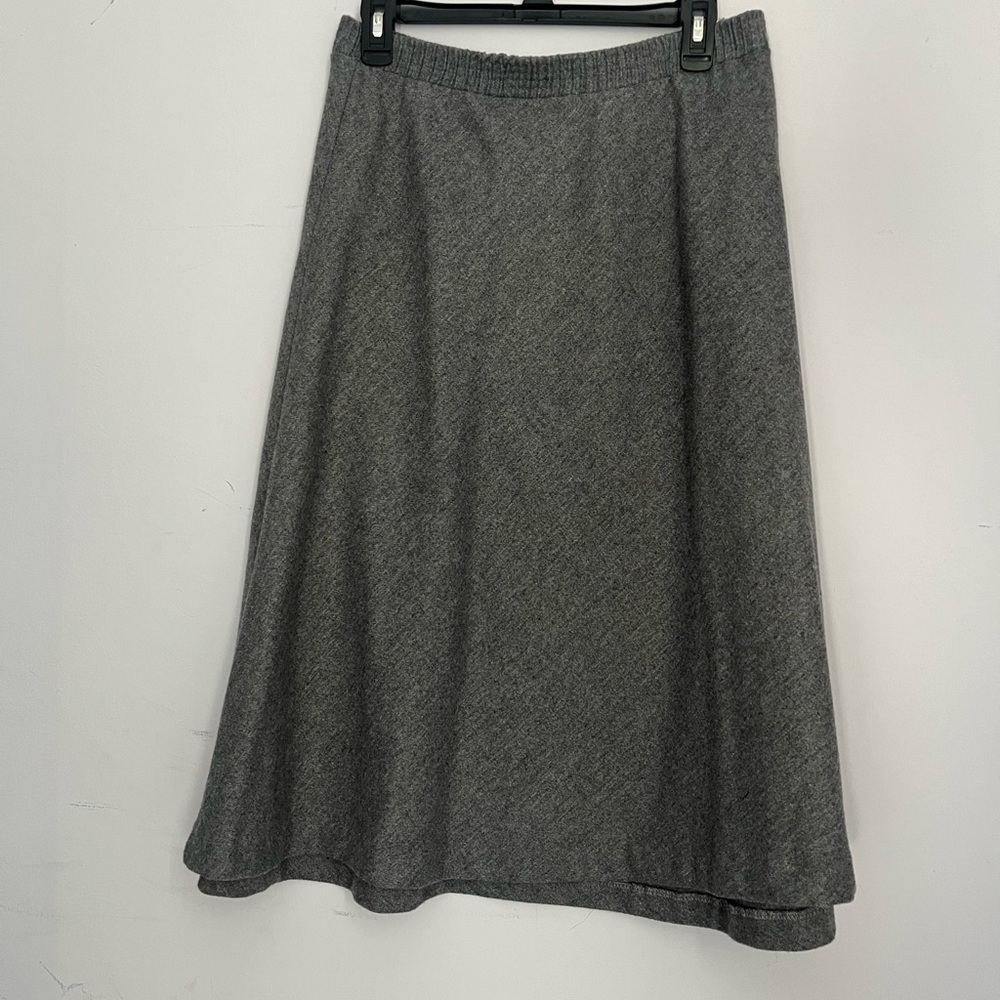 Vintage Ermane grey wool skirt size 15/16 Average
